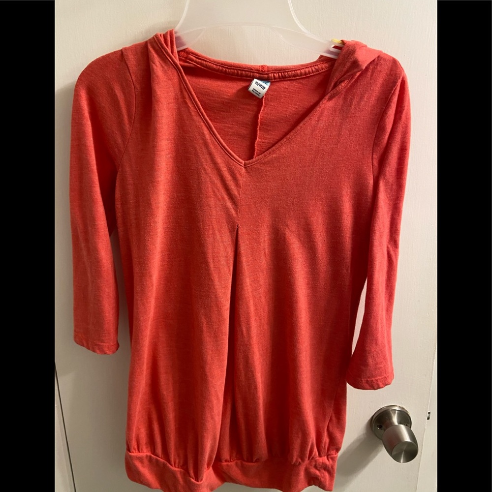 Maternity coral sweatshirt